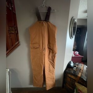 Brown Overalls with Adjustable Straps